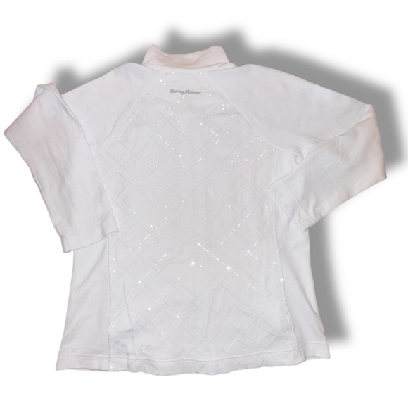 TOMMY BAHAMA Aruba Diamond Days Embroidered Full-Zip Sweatshirt - XL White - Picture 13 of 15